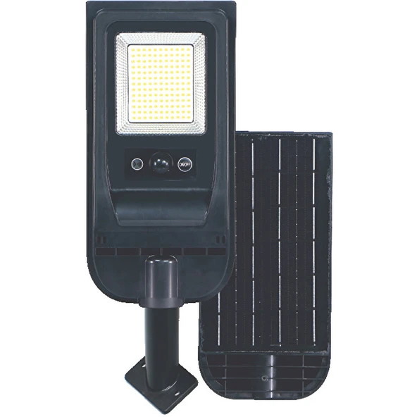 Helios Hs 3890 50 W Hareket Sensörlü Solar Sokak Lambası Beyaz Işık 4500lümen ürün görseli 1