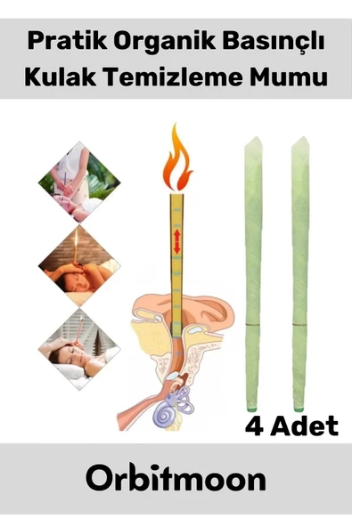 Premium Seri Kulak İçi Kir Temizleme Hava Basınçlı Doğal Aromaterapi Mumu 4 Adet ürün görseli 1