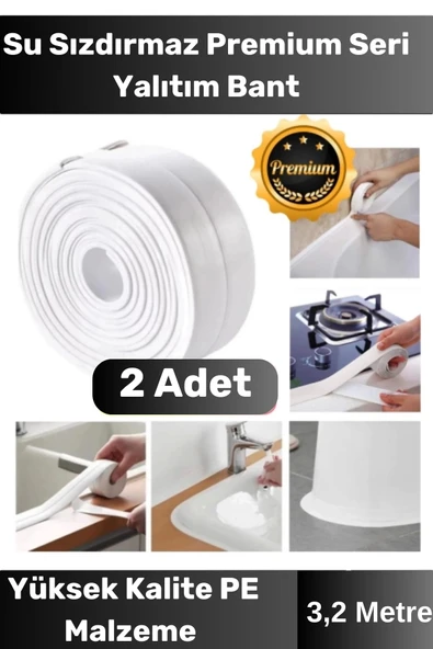 Özel Seri Premium Su Geçirmez Sızdırmaz Lavabo Küvet Yağ Nem Küf Önleyici 3.2m 2 Adet Izolasyon Bant ürün görseli 1