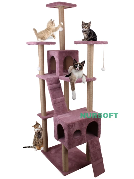 Cat City Rezidans Kedi Tırmalama ve Oyun Evi Çok Fonksiyonlu ürün görseli 1
