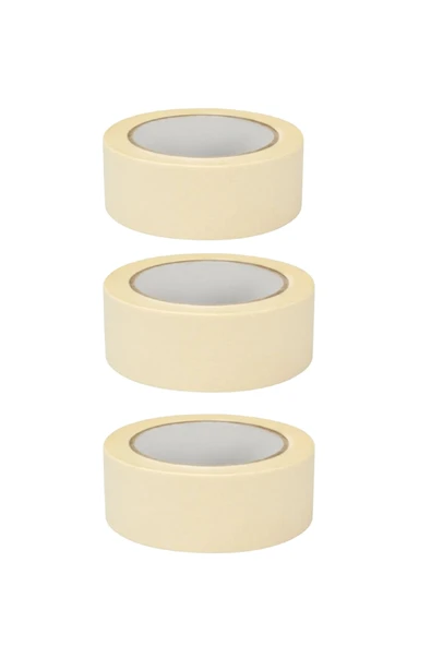 Kağıt Bant 36mm 40Mt Maskeleme Bandı Boya Bandı 3 Adet ürün görseli 1