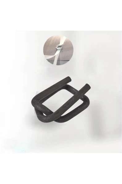 Kompozit Ve Polyester Çember Tokası Krom Bukle Toka 13mm 1000 Adet (Fosfatlı) ürün görseli 1