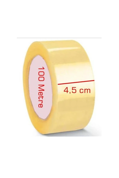 Koli Bandı Şeffaf 6 Adet 45mmx100metre 6'lı Paket Koli Bantı ürün görseli 1