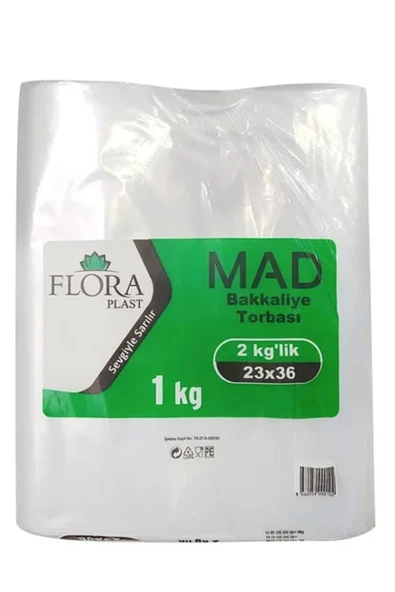 23x36 Cm 2 Kg Naylon Torba Bakkaliye Torbası 1.Kalite ürün görseli 1