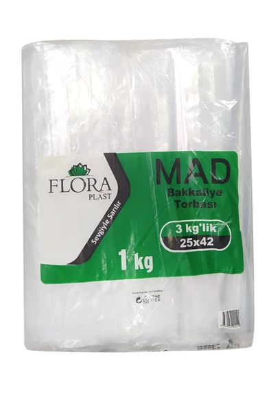 25x42 Cm 3 Kg Naylon Torba Bakkaliye Torbası 1.Kalite ürün görseli 1