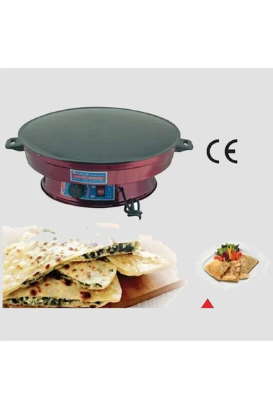2000w Elektrikli Termostatlı Lüks 50 Cm Ekmek,gözleme,börek Ve Katmer Sacı. ürün görseli 1