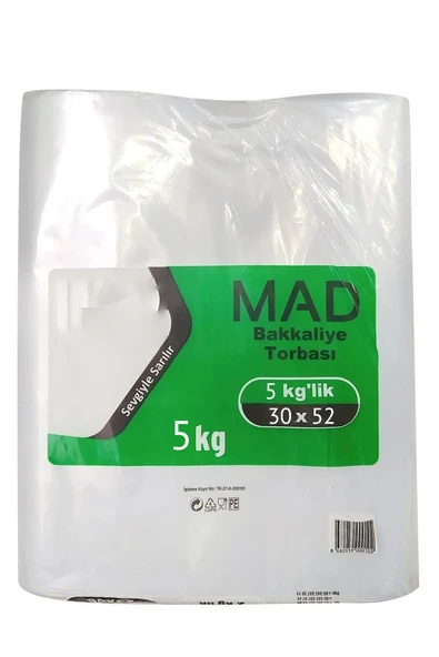 Naylon Torba Bakkaliye Torbası 30x52 Cm 5 Kg 1.Kalite ürün görseli 1
