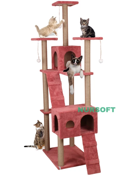 Cat City Rezidans Kedi Tırmalama ve Oyun Evi Çok Fonksiyonlu ürün görseli 1