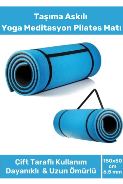 Premium Antibakteriyel Silinebilir Çift Taraflı Kaymaz Silinebilir Yoga Meditasyon Minderi 6,5mm Mat ürün görseli 1
