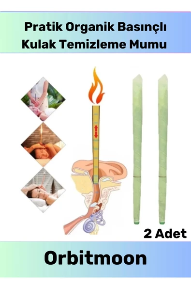 Premium Seri Kulak İçi Kir Temizleme Hava Basınçlı Doğal Aromaterapi Mumu 2 Adet ürün görseli 1