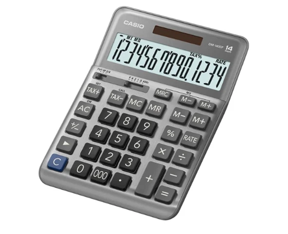 Casio DM-1400F 14 Hane Masa Üstü Hesap Makinesi ürün görseli 1