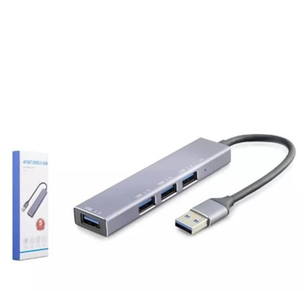 Hadron Hdx7042 Usb3.0 Hub 4-Usb3.0 Gri ürün görseli 1