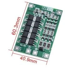 Gözeler 3S 40A BMS 12.6V 18650 Balanslı Pil Şarj Koruma Modülü ürün görseli 1
