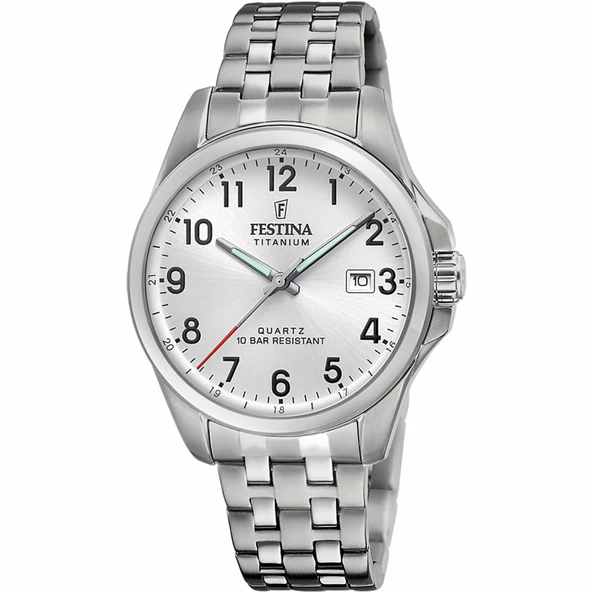 Festina F20696/1 Quartz Titanyum Gri Beyaz Kadran 41 mm Erkek Kol Saati ürün görseli 1