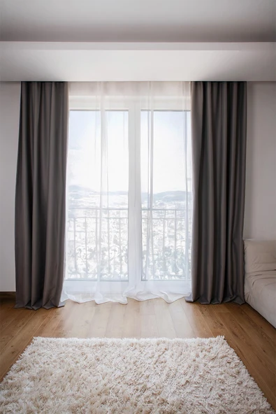 Lunet | 140x270 cm (2 Adet) Blackout Fon Perde ürün görseli 1