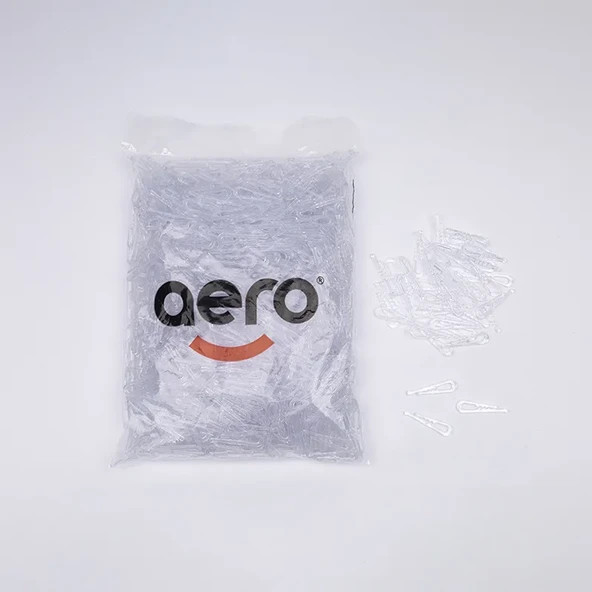 Aero Gömlek Klipsi 50 mm Şeffaf (1.000 Adet) ürün görseli 1