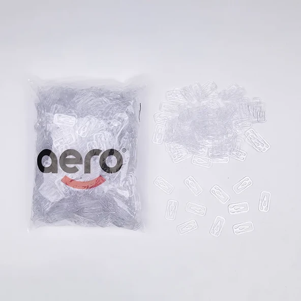 Aero Dilara Klips 34 mm Şeffaf (1.000 Adet) ürün görseli 1