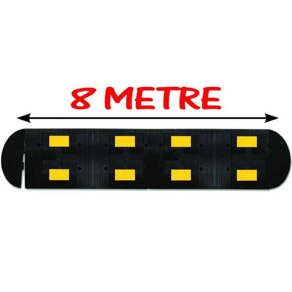 Hız Kesici Kauçuk Hız Kesici Kasis Yol Kasisi Kauçuk Şaseli Yavaşlatıcı 8 Metre (50x40 cm) ürün görseli 1