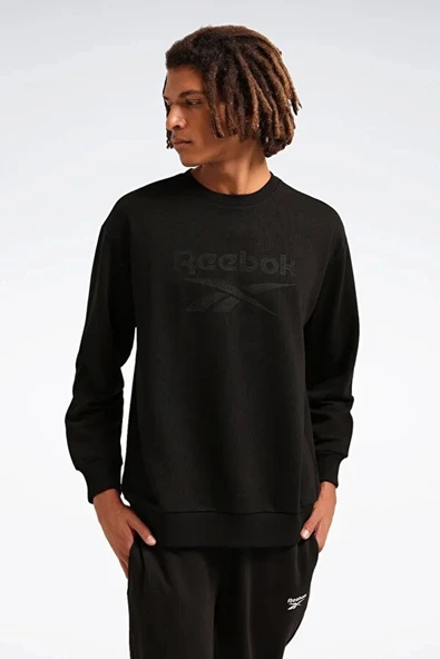 Reebok New Id Reg Crew 0 Yaka Erkek Sweat - Siyah ürün görseli 1