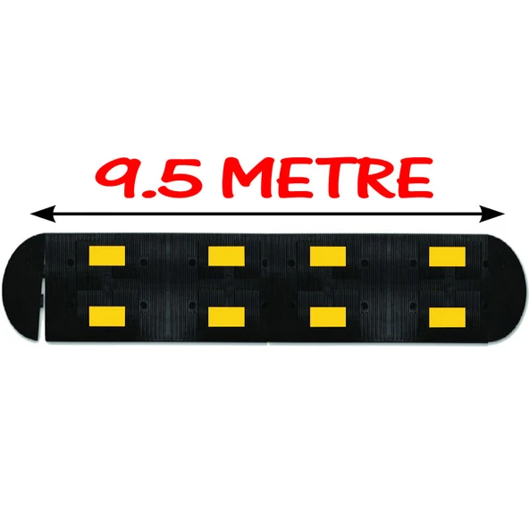 Hız Kesici Bariyer Kauçuk Hız Kesici Kasis Kauçuk Şaseli Yol Kasisi 9.5 Metre (50x40 cm) ürün görseli 1