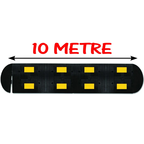 Yol Hız Kesici Kauçuk Hız Kesici Kasis Kauçuk Şaseli Yol Kasisi 10 Metre (50x40 cm) ürün görseli 1