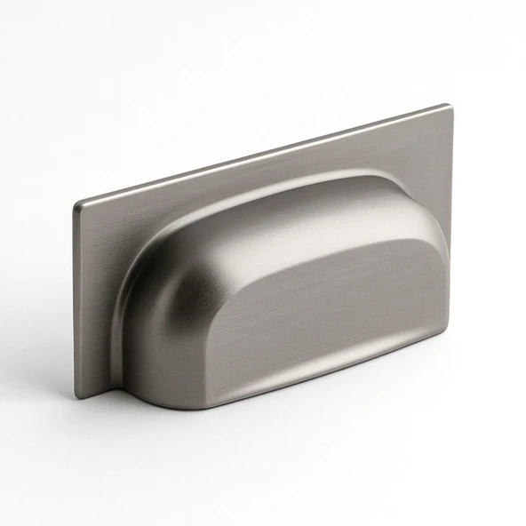 Vira Füme Metal Modern Kulp 64 mm Mobilya Çekmece Dolap Kapak Kulpu Ergonomik Dayanıklı Şık Tasarım ürün görseli 1