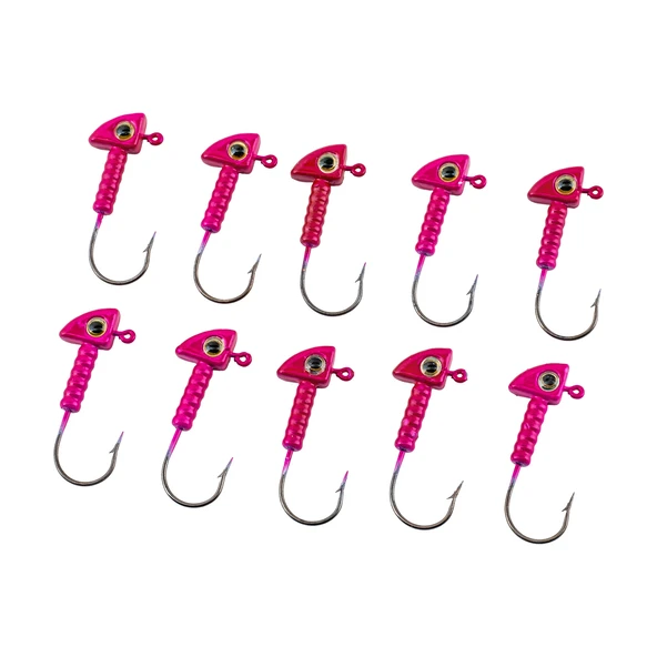 Jighead - Zoka - Kurşunlu Olta İğnesi - (XH-A 06) - Pembe - 8 Gr - 10 Adet ürün görseli 1