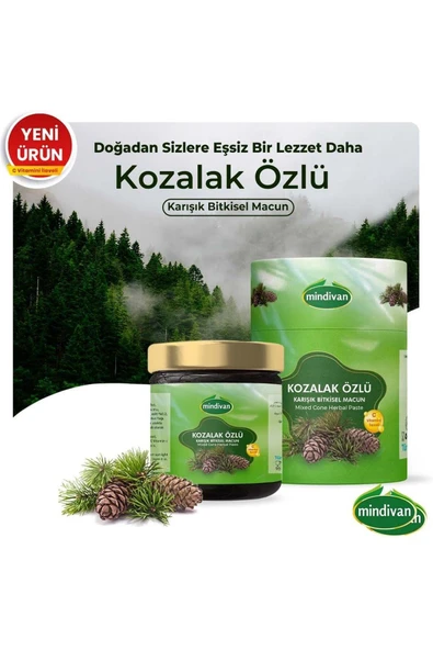Mindivan Kozalak Macunu Kozalak Özlü Karışık Bitkisel Macun 240 g ürün görseli 1