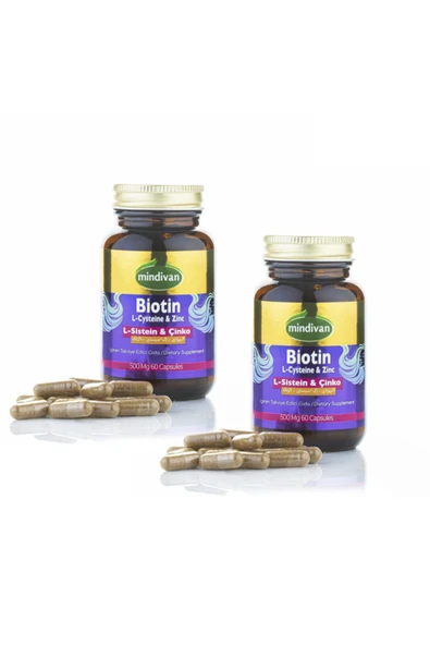Mindivan Biotin - L Sistein - Çinko x 2 Adet ürün görseli 1