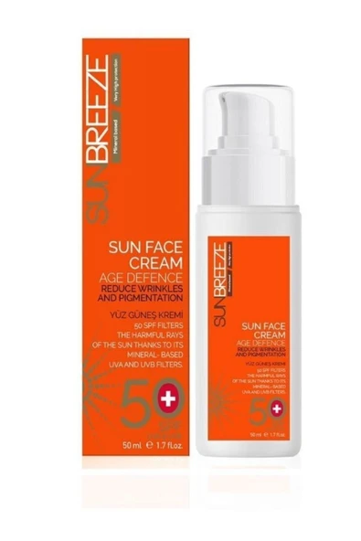 SUN BREEZE Spf 50 Güneş Kremi 50 ml -yaşlanma Korumalı ürün görseli 1