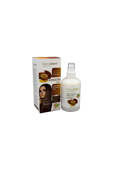 DermaDerm Argan Yağı Özlü Saç Bakım Sütü 250 ml ürün görseli 1