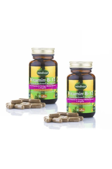 Mindivan Vitamin B12 Ginkgo Bloba Ekstresi ürün görseli 1