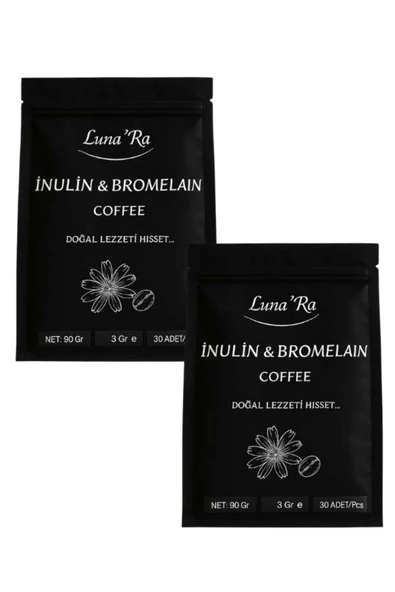 Lunara İnülin Ve Bromelain Coffee 2 ADET- 30 Şase Detox Kahve ürün görseli 1