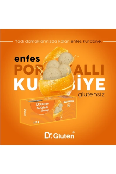 Dr.Gluten Glutensiz Portakallı Kurabiye 120 G ürün görseli 1