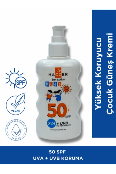 Haccer Kids Güneş Losyonu 50+ Spf 200 Ml ürün görseli 1