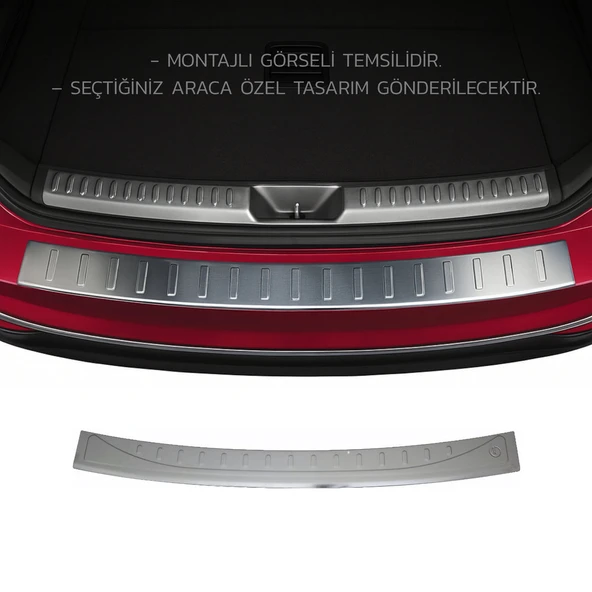 VW Transporter T5 Arka Tampon Eşiği - Krom | 2003-2014 Arası ürün görseli 1