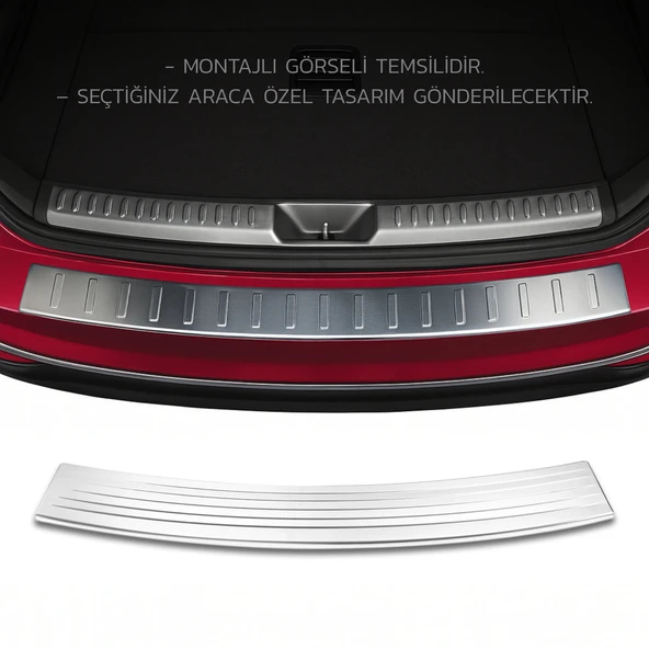 Hyundai i20 Arka Tampon Eşiği - Krom Taşlı | 2018-2020 Arası, HB ürün görseli 1
