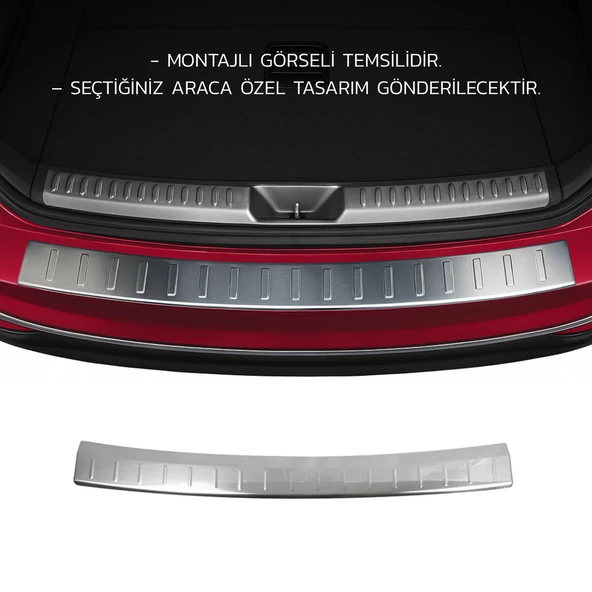 Audi Q7 Arka Tampon Eşiği - Krom Taşlı | 2015 ve Sonrası ürün görseli 1