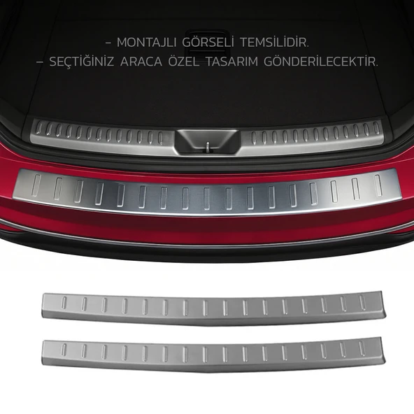 Opel Movano Arka Tampon Eşiği - Krom Taşlı | 2010 ve Sonrası ürün görseli 1