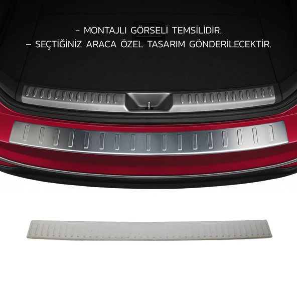Fiat Fiorino/Qubo Arka Tampon Eşiği - Krom Taşlı | 2008 ve Sonrası ürün görseli 1