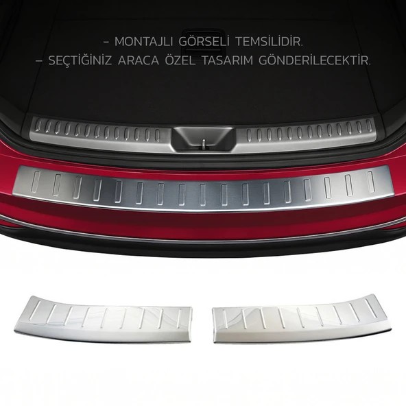 Opel Insignia Arka Tampon Eşiği - Krom Taşlı | 2009-2017 Arası, SW ürün görseli 1