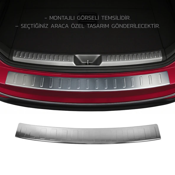 Fiat 500L Arka Tampon Köşe Koruma - Krom (2 Parça) | 2018 ve Sonrası, HB ürün görseli 1