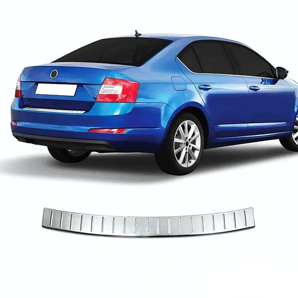 Skoda Superb Arka Tampon Eşiği - Krom | 2019 ve Sonrası, SD ürün görseli 1
