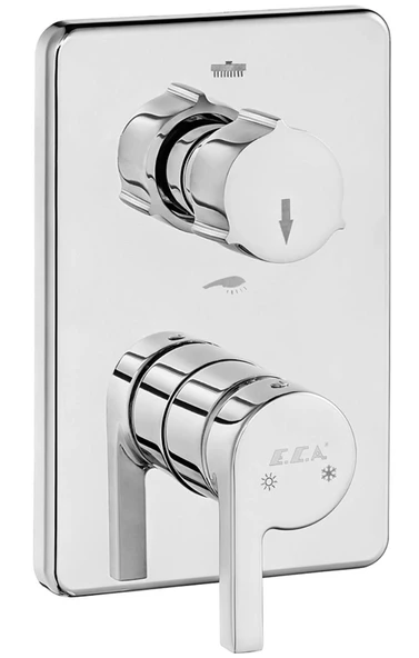Eca Icon Ankastre Duş Banyo Bataryası Sıva Üstü 2 Yollu 102167201H-KDE ürün görseli 1
