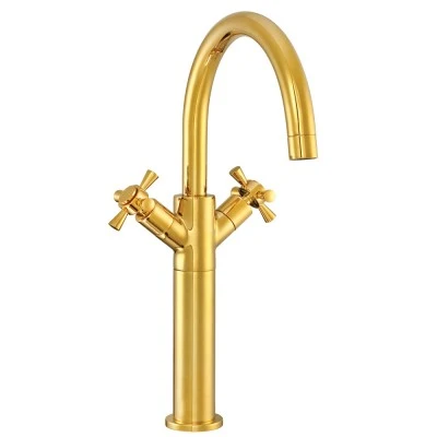 Eca Quadrille Yüksek Tip Lavabo Bataryası- Altın 102808614 ürün görseli 1