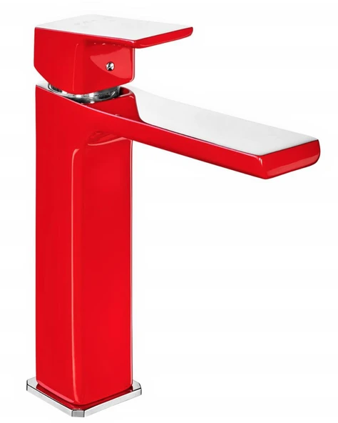 Eca Tiera Orta Boy Lavabo Bataryası- Krom Kırmızı 103388003 ürün görseli 1