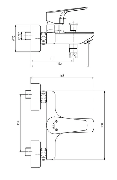 E.C.A. Niobe 102102482 Banyo Bataryası - Resim 2