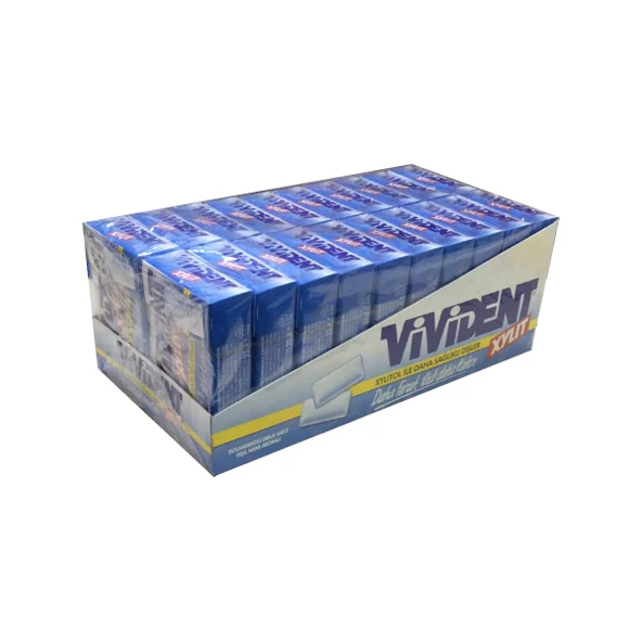 Vivident Box Xylit Yeşil Nane Aromalı Draje Sakız 22 gr 20 adet ürün görseli 1
