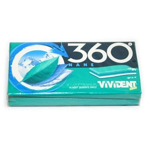 Vivident Cüzdan 360 Nane Aromalı Sakız 18 adet - Resim 2