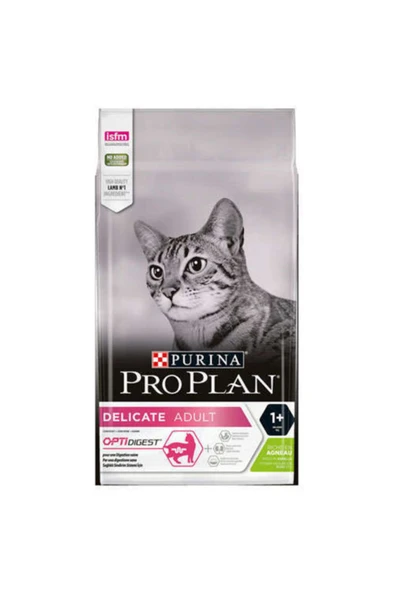 Pro Plan Delicate Kuzu Hassas Sindirim Kedi Maması 10 kg ürün görseli 1
